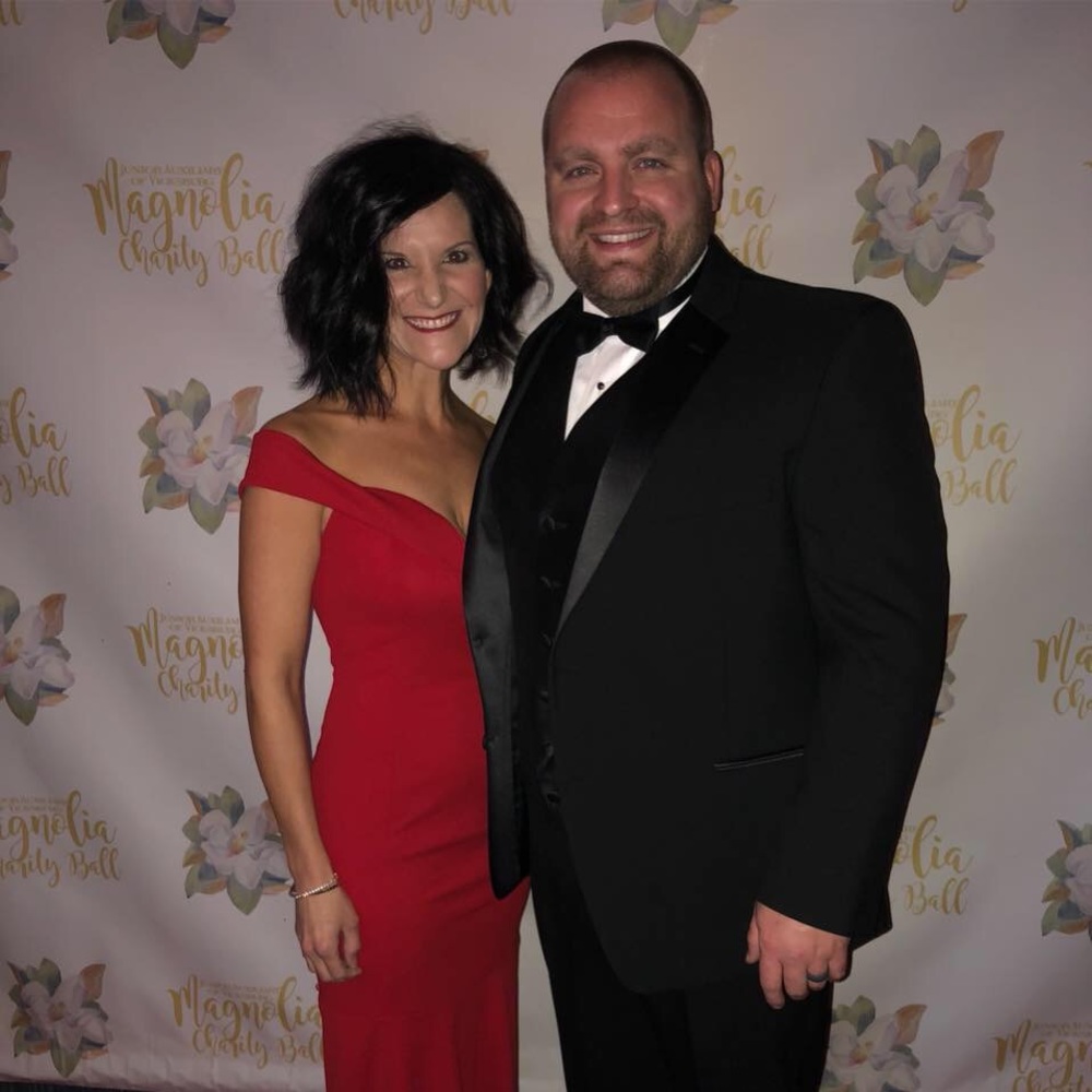 Red formal dress